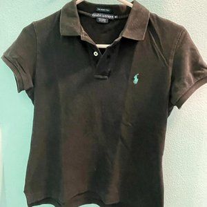 Ralph Lauren The Skinny Polo in Black size medium